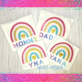 Shirt: Glitter Rainbow Name (Personalize it with a name)