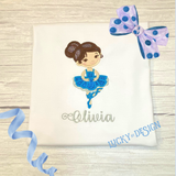 Shirt: Glitter Ballerina 2 (Personalize it with a name)