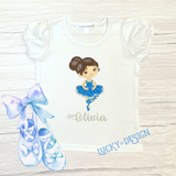 Shirt: Glitter Ballerina 2 (Personalize it with a name)