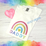 Shirt: Glitter Rainbow - Best DAD/ DADDY/ PAPA (Personalize it with a name)