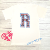 Shirt: Sports Letter (Personalize it with an initial)
